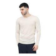 Selected Homme Beige Crew Neck Sweater Essential Gray, Herr