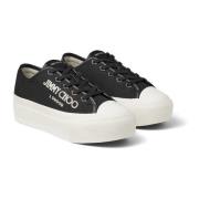 Jimmy Choo Svarta Sneakers med Plattformsula Black, Dam