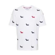 Thom Browne Vit Pique T-shirt White, Herr