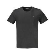 Tommy Hilfiger Svart Bomull T-shirt Black, Herr