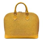 Louis Vuitton Vintage Pre-owned Laeder handvskor Yellow, Dam