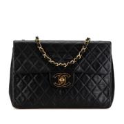 Chanel Vintage Pre-owned Laeder crossbodyvskor Black, Dam