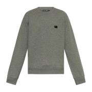 Dolce & Gabbana Sweatshirt med logotyp Gray, Herr