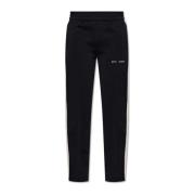 Palm Angels Sweatpants med logotyp Black, Herr