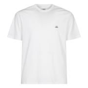 C.p. Company Logo Patch T-shirt White, Herr