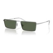 Ray-Ban Polariserade solglasögon i silver/grå grön Gray, Unisex