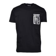 Dsquared2 Bomull T-shirt Black, Herr