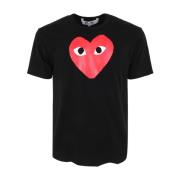 Comme des Garçons Play T-Shirts Black, Herr