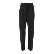 Khaite Ull Slim-fit Byxor Svart Elastisk Black, Dam