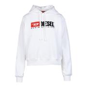 Diesel Sweatshirt White, Dam