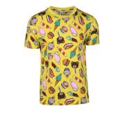 Moschino Simma T-shirt med bomull-elastanblandning Yellow, Herr