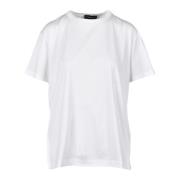 Fabiana Filippi Bomull T-shirt med Unik Stil White, Dam