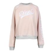 Diesel Sweatshirt Pink, Dam