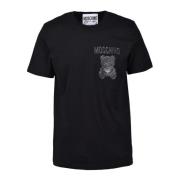 Moschino Tshirt Black, Herr