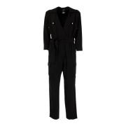 Liu Jo Lång Jumpsuit med Bälte Black, Dam