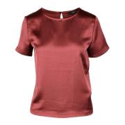 Max Mara Weekend Polyester Blus Red, Dam