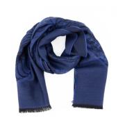 Lanvin Vinterscarf 100% Ren Ull Blue, Dam