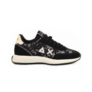 Sun68 Casual Sneakers med Gummisula Black, Dam