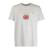 Husky Original John T-shirt, dynamiskt och modernt design White, Herr