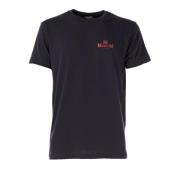 Museum Herr Crew Neck T-shirt JIM Modell Blue, Herr