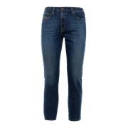 Diesel Blå Denim Damjeans Regular Fit Blue, Dam