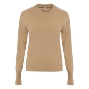 Hugo Boss Kashmir Crew-Neck Sweater Beige, Dam