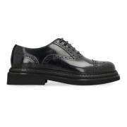 Dolce & Gabbana Klassiska Läder Brogue Snörskor Black, Herr