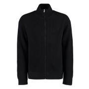 Isabel Marant Hög Krage Dragkedja Cardigan Black, Herr