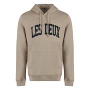 Les Deux Crane Ekologisk Bomull Hoodie Beige, Herr