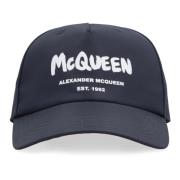 Alexander McQueen Justerbar Logo Baseballkeps Blue, Herr