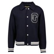 Gant Stilfull Wool Varsity Jacka Blue, Herr