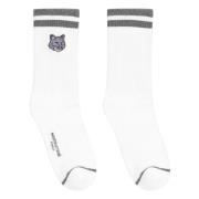 Maison Kitsuné Socks White, Herr