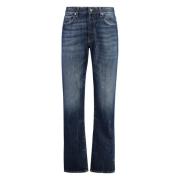 Department Five Straight-Leg Jeans med Metaldetaljer Blue, Herr