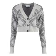 Giuseppe Di Morabito Merinoull cardigan med strass Gray, Dam