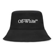 Off White Kontrast Logo Hink Hat Polyester Black, Dam