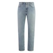 Agolde Tapered Fit Jeans med Metaldetaljer Blue, Herr