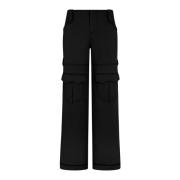 Tom Ford Wide Trousers Black, Dam