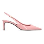 Dolce & Gabbana Stilet slingback pumps i kalvskinn Pink, Dam