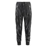 Isabel Marant Étoile Faux läder elastisk midja byxor Black, Dam