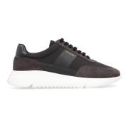 Axel Arigato Vintage Runner lädersneakers med mocka Black, Herr