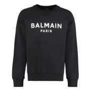 Balmain Sweatshirts & Hoodies Black, Herr