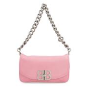 Balenciaga Mjuk Läder Crossbody Väska Pink, Dam