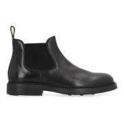 Doucal's Klassiska Läder Chelsea Boots Black, Herr