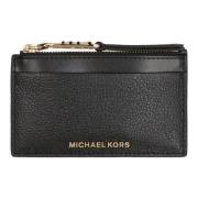 Michael Kors Kornigt Läderkorthållare med Framficka Black, Dam