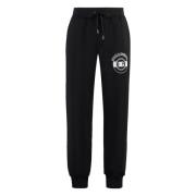 Dolce & Gabbana Bomulls Sweatpants med Logga Black, Herr