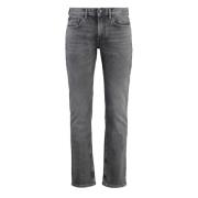 Tommy Hilfiger Slim-fit straight-leg jeans med metall detaljer Gray, H...