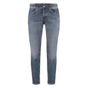 Dondup Carrot-Fit Jeans med Metallknappar Blue, Herr