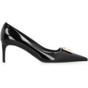 Dolce & Gabbana Läderpumps med Spetsig Tå Black, Dam