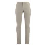 Dondup Bomulls Chino Byxor med Fickor Beige, Herr