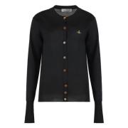 Vivienne Westwood Broderad Stickad Kofta Black, Dam